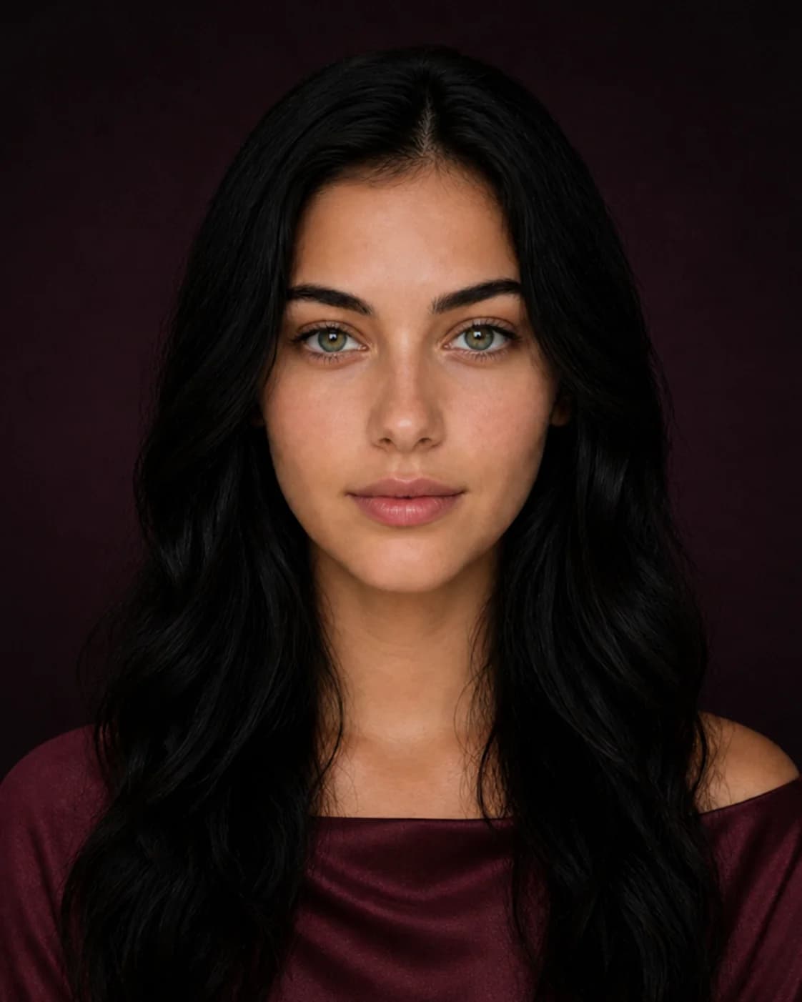 Pale blonde woman without makeup before a 90s supermodel glam preview
