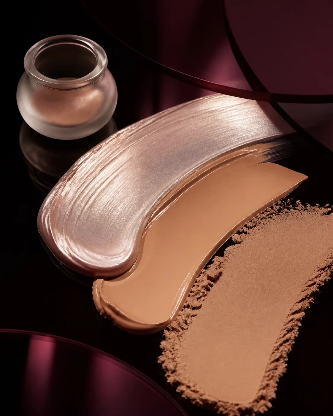Luminous complexion for virtual foundation try-on and foundation shade comparison