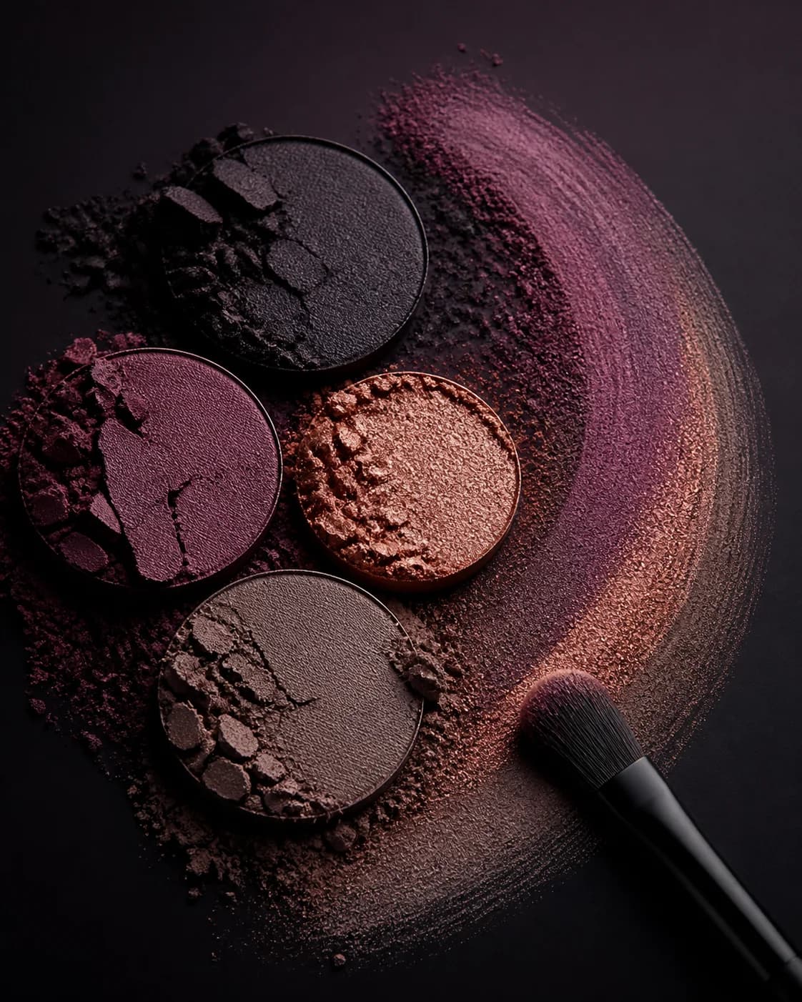 Eyes makeup detail